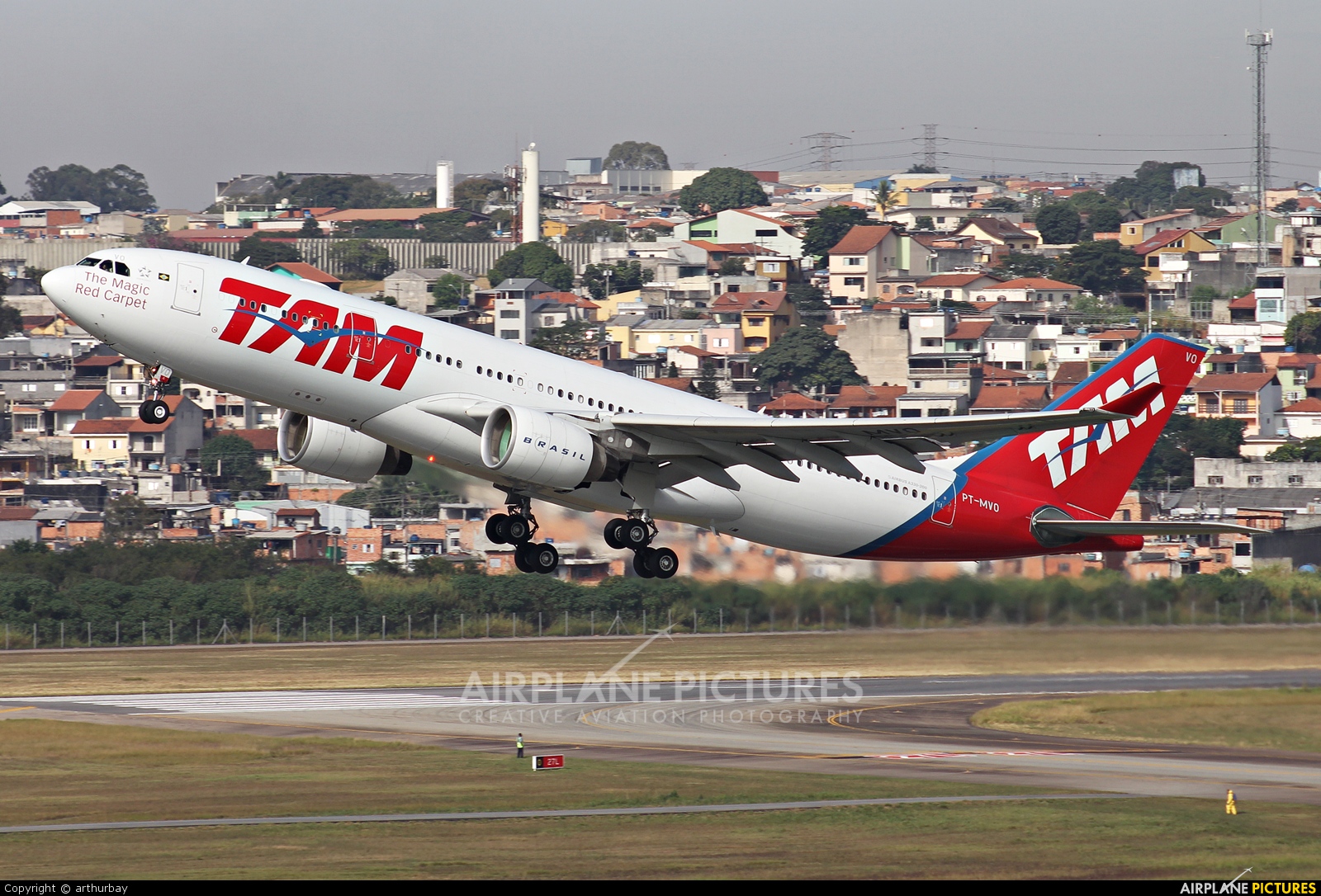 TAM PT-MVO aircraft at São Paulo - Guarulhos