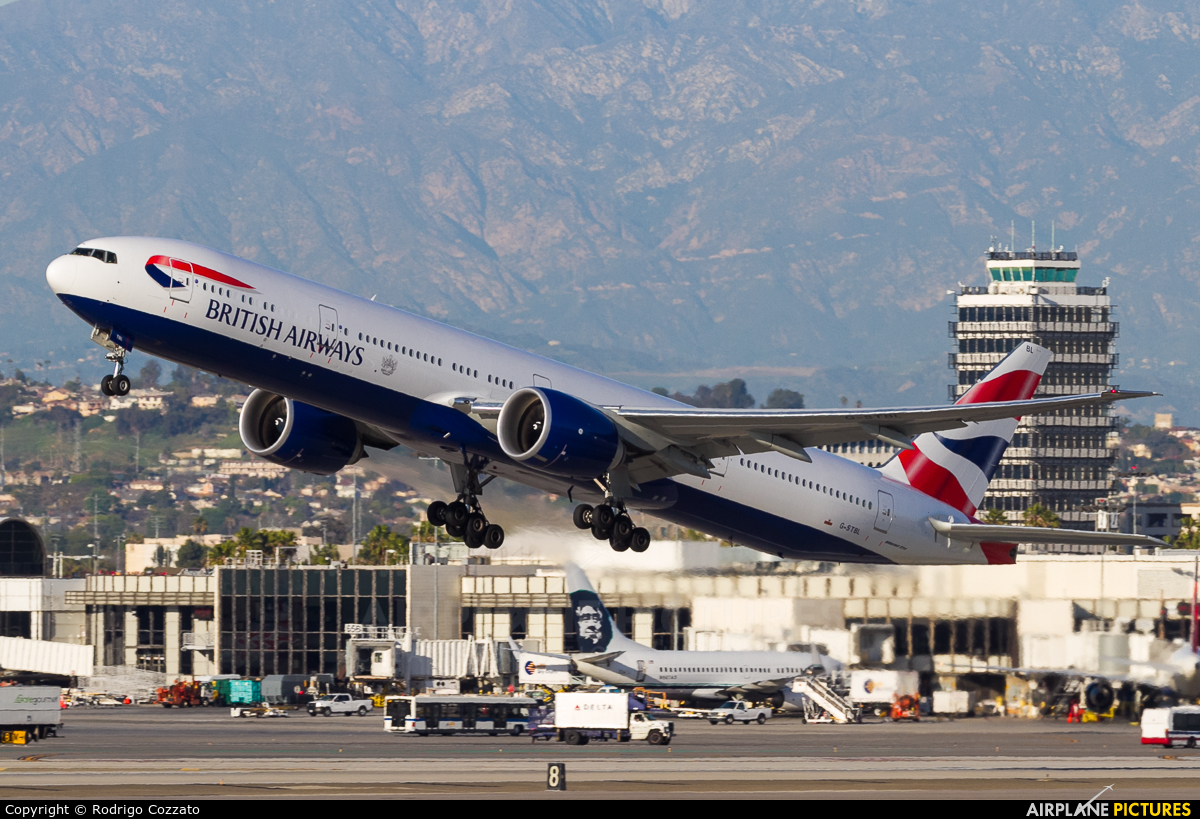 British Airways G-STBL aircraft at Los Angeles Intl