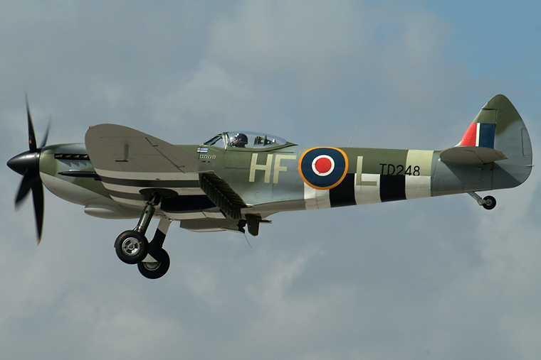 Spitfire G-OXVI aircraft at Fairford