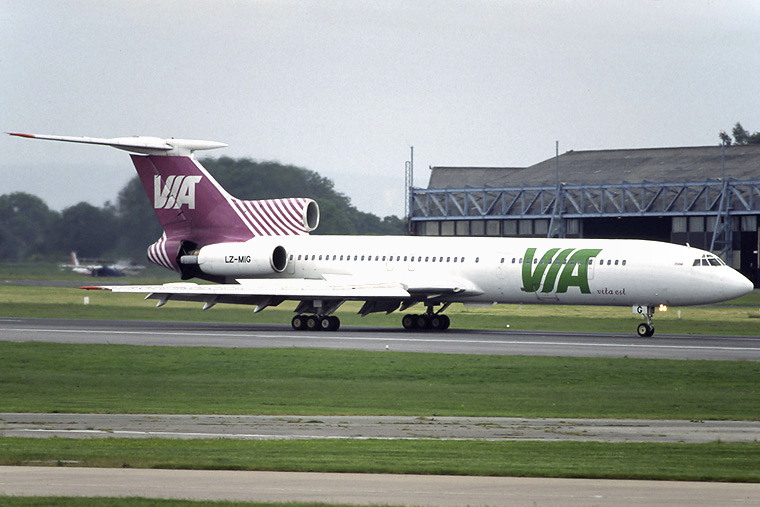 Air Via LZ-MIG aircraft at Manchester