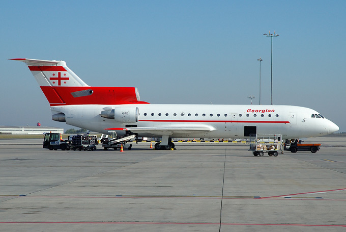 Georgian Airlines 4L-TGG aircraft at Prague - Václav Havel