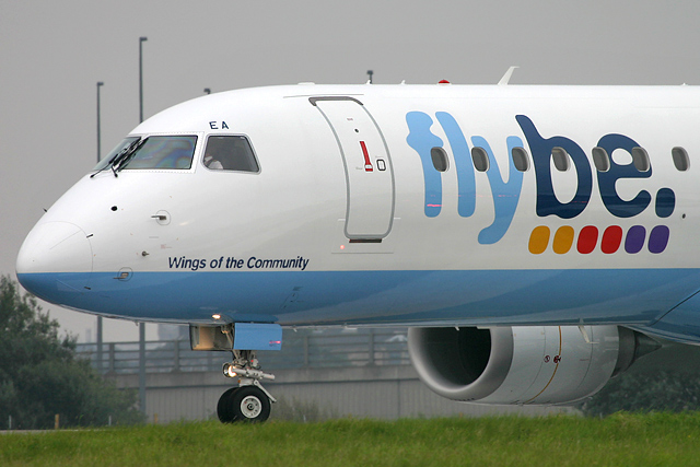 Flybe G-FBEA aircraft at Glasgow