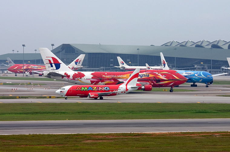 AirAsia (Thailand) 9M-AAX aircraft at Kuala Lumpur Intl