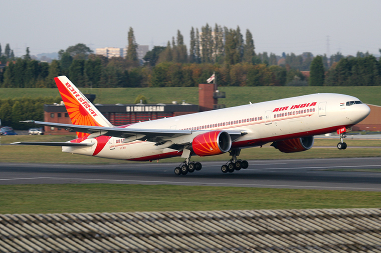 Air India VT-AIR aircraft at Birmingham