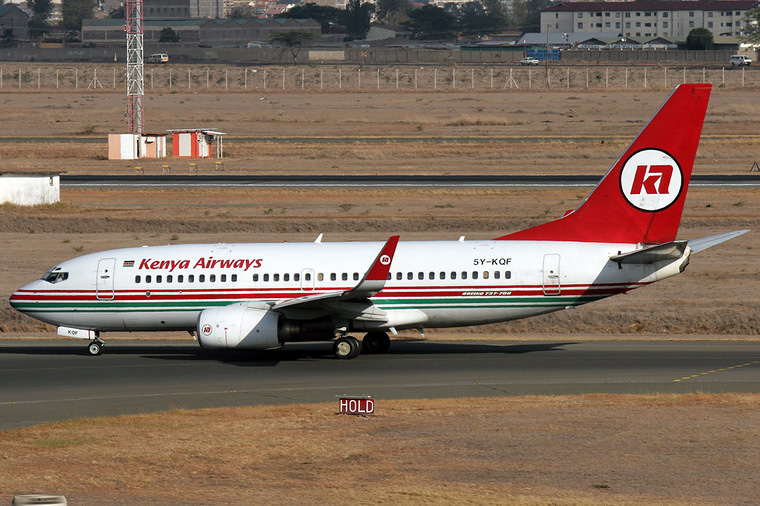 Kenya Airways 5Y-KQF aircraft at Nairobi - Jomo Kenyatta