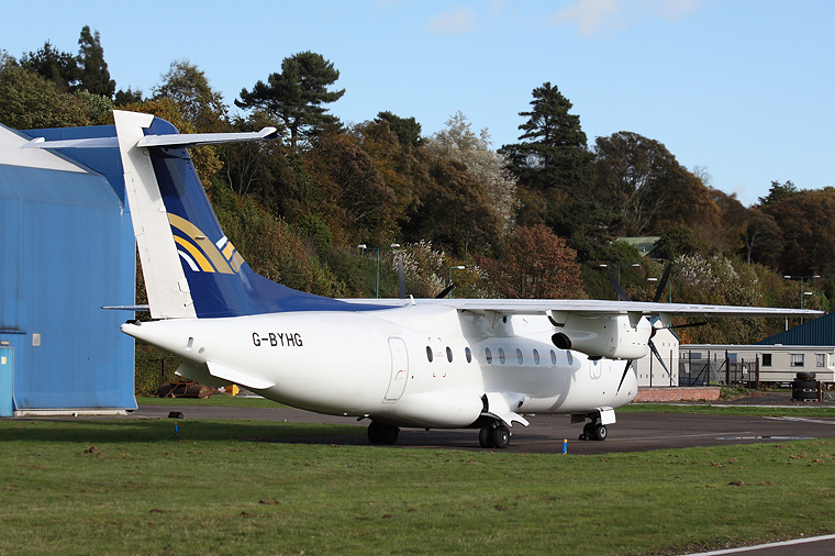 Scot Airways G-BYHG aircraft at Dundee