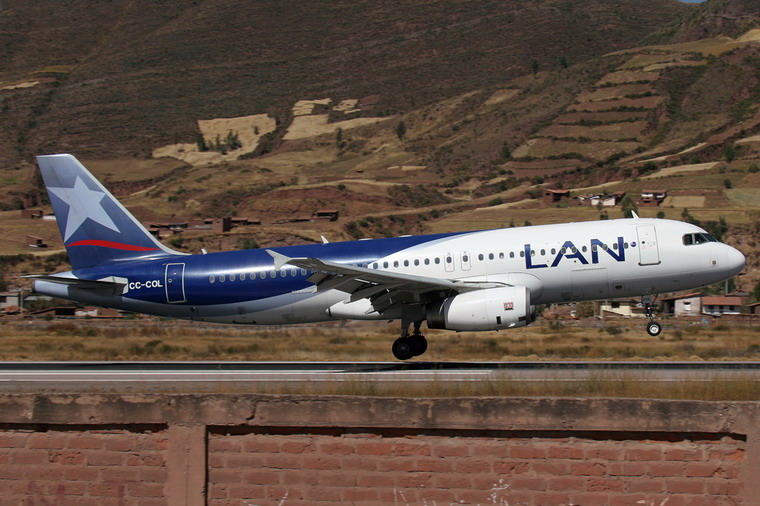 LAN Airlines CC-COL aircraft at Cusco - Alejandro Velasco Astete Intl