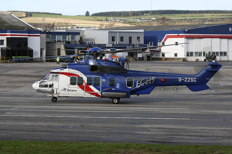 Bristow Helicopters G-ZZSC aircraft at Aberdeen / Dyce
