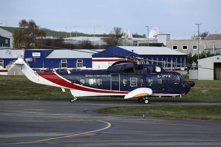 British International G-ATFM aircraft at Aberdeen / Dyce