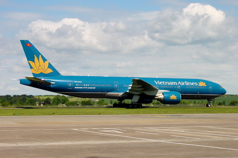 Vietnam Airlines VN-A144 aircraft at Edinburgh