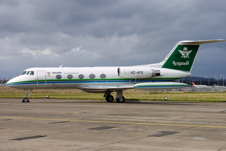 Saudi Arabian Airlines HZ-AFK aircraft at Edinburgh