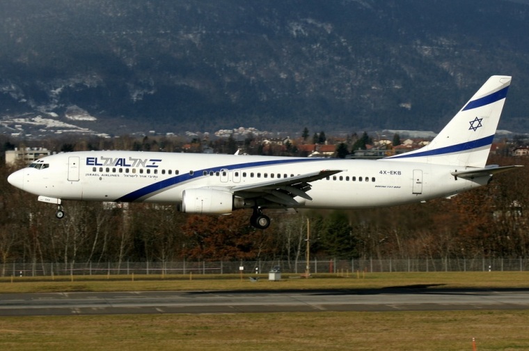 El Al Israel Airlines 4X-EKB aircraft at Geneva Intl