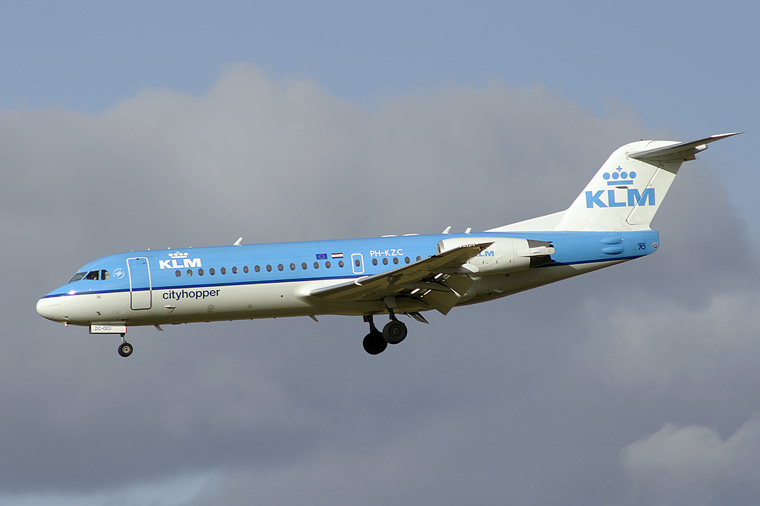 KLM Cityhopper PH-KZC aircraft at Edinburgh