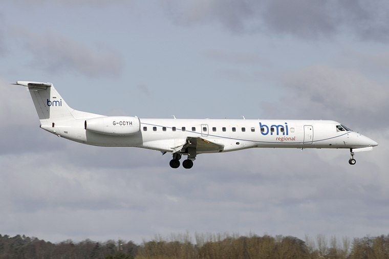 BMI Regional G-CCYH aircraft at Edinburgh
