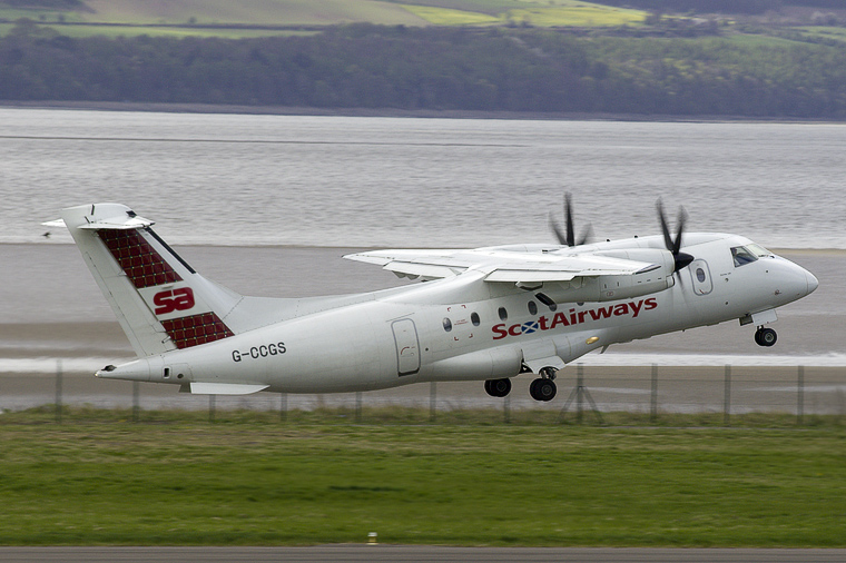 Scot Airways G-CCGS aircraft at Dundee