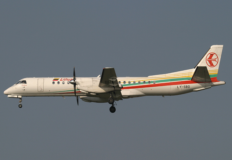 Lithuanian Airlines LY-SBD aircraft at Frankfurt