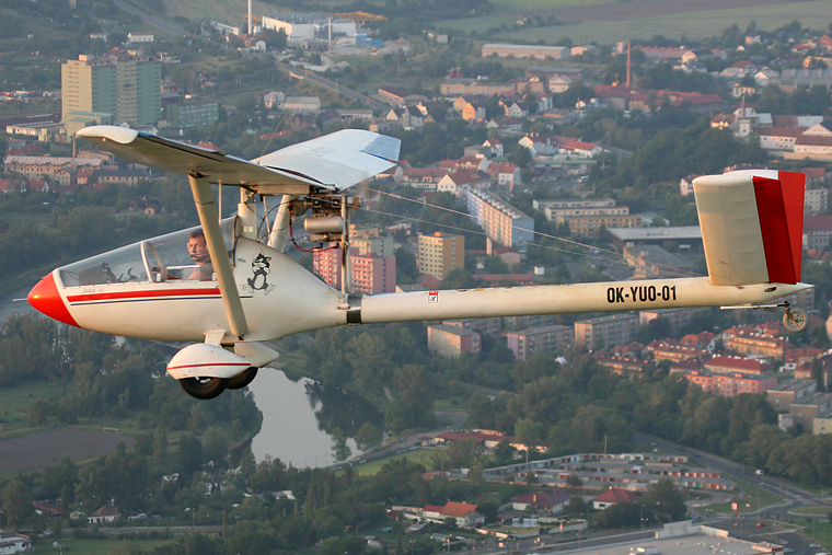 Private OK-YUO 01 aircraft at Žatec - Macerka