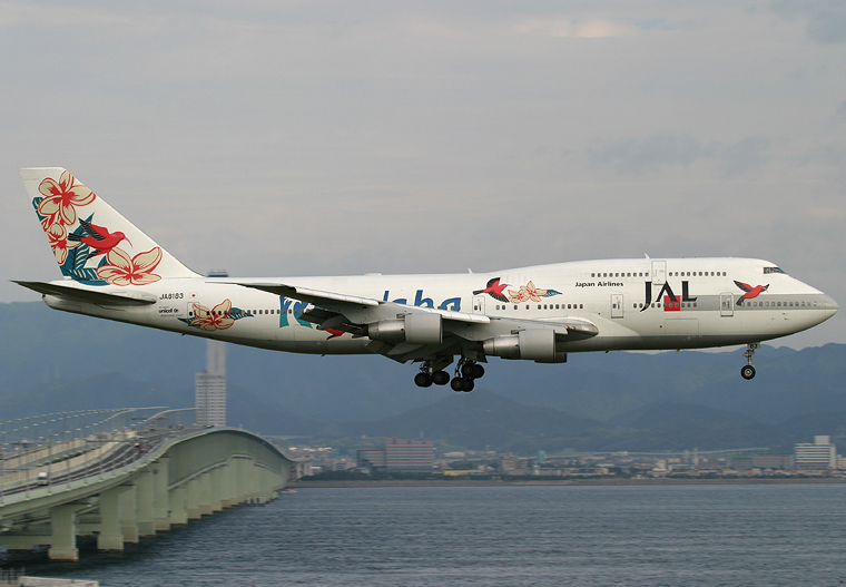 JA8183 - JAL - Japan Airlines Boeing 747-300 at Kansai Intl 