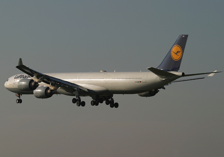 Lufthansa D-AIHB aircraft at Frankfurt
