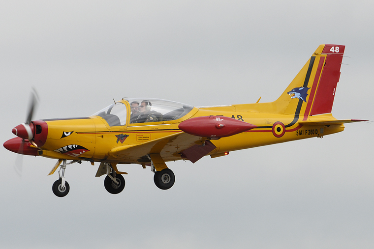 Belgium - Air Force "Hardship Red" ST-48 aircraft at Fairford