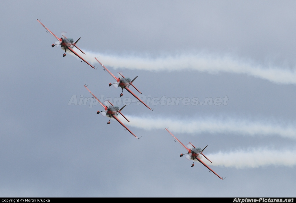 2 Excel Aviation "The Blades Aerobatic Team" G-ZEXL aircraft at East Fortune