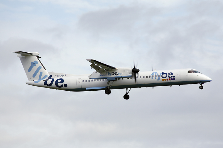 Flybe G-JECS aircraft at Glasgow