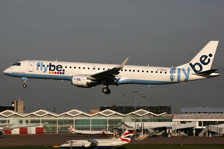 Flybe G-FBEA aircraft at Birmingham