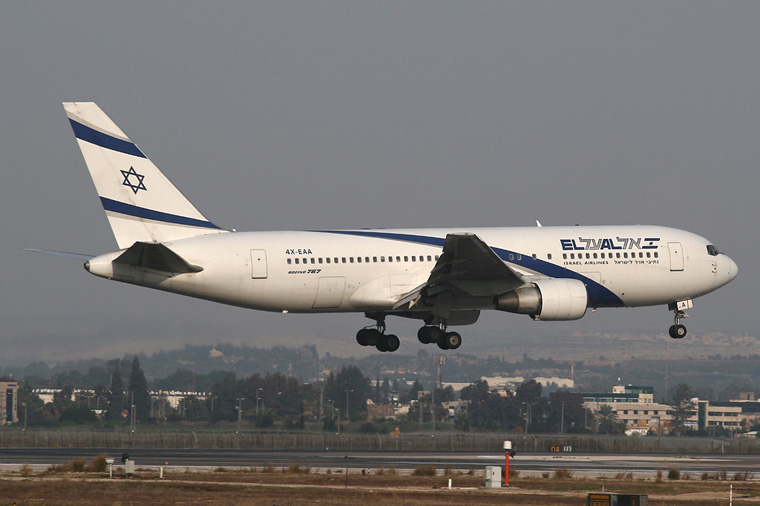 El Al Israel Airlines 4X-EAA aircraft at Tel Aviv - Ben Gurion