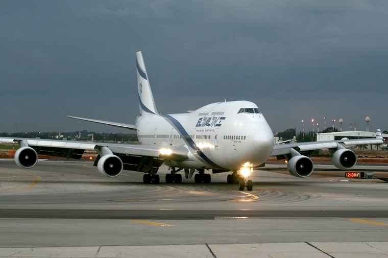 El Al Israel Airlines 4X-ELC aircraft at Tel Aviv - Ben Gurion