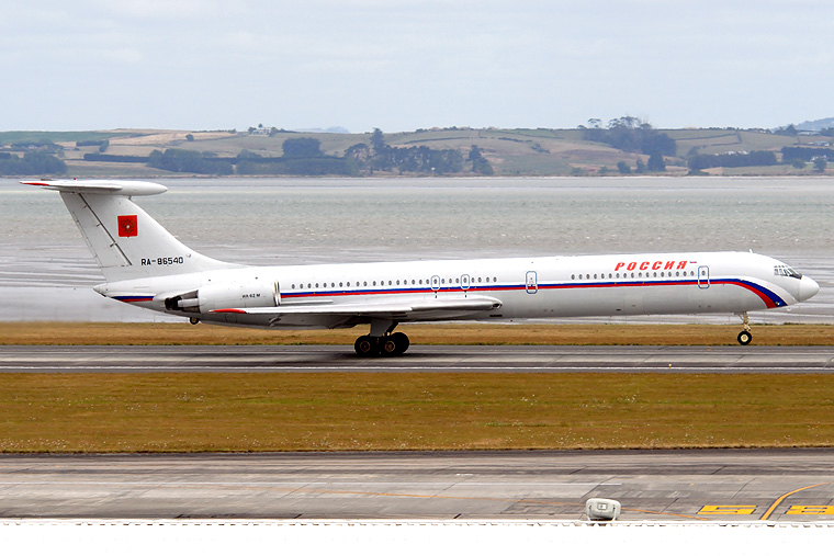 Rossiya RA-86540 aircraft at Auckland Intl