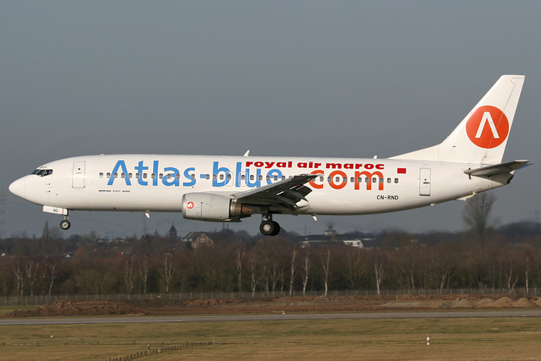 Atlas Blue CN-RND aircraft at Düsseldorf