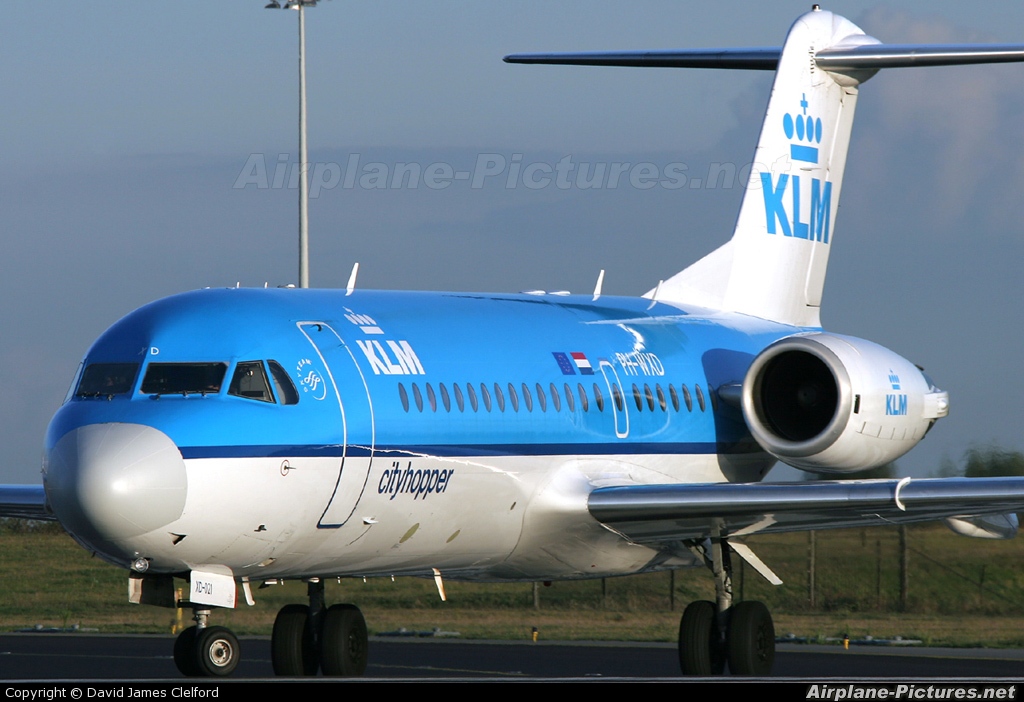 KLM Cityhopper PH-WXD aircraft at Amsterdam - Schiphol