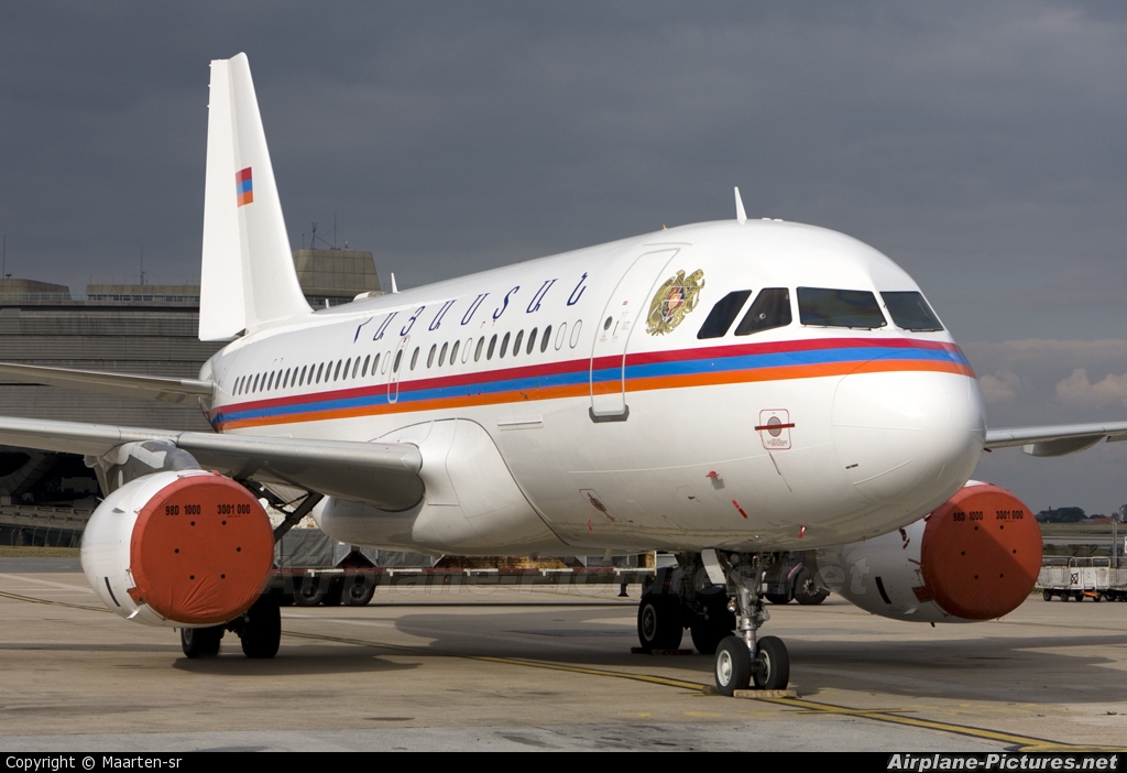 Armenia - Air Force EK-RA01 aircraft at Paris - Charles de Gaulle