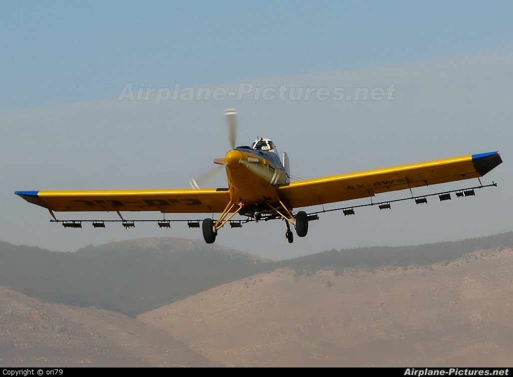 Chim-Nir Aviation 4X-AWS aircraft at Beit Hashita - Eliaz