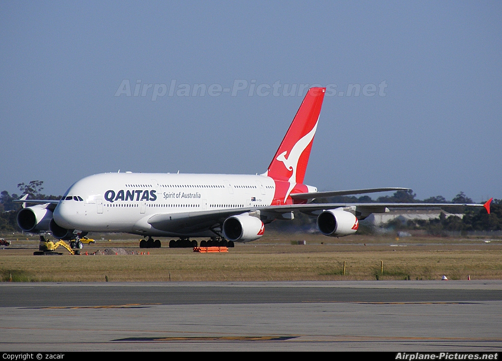 QANTAS VH-OQA aircraft at Perth, WA