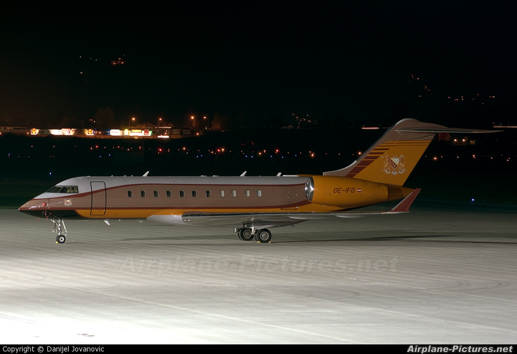 Global Jet Austria OE-IFG aircraft at Innsbruck