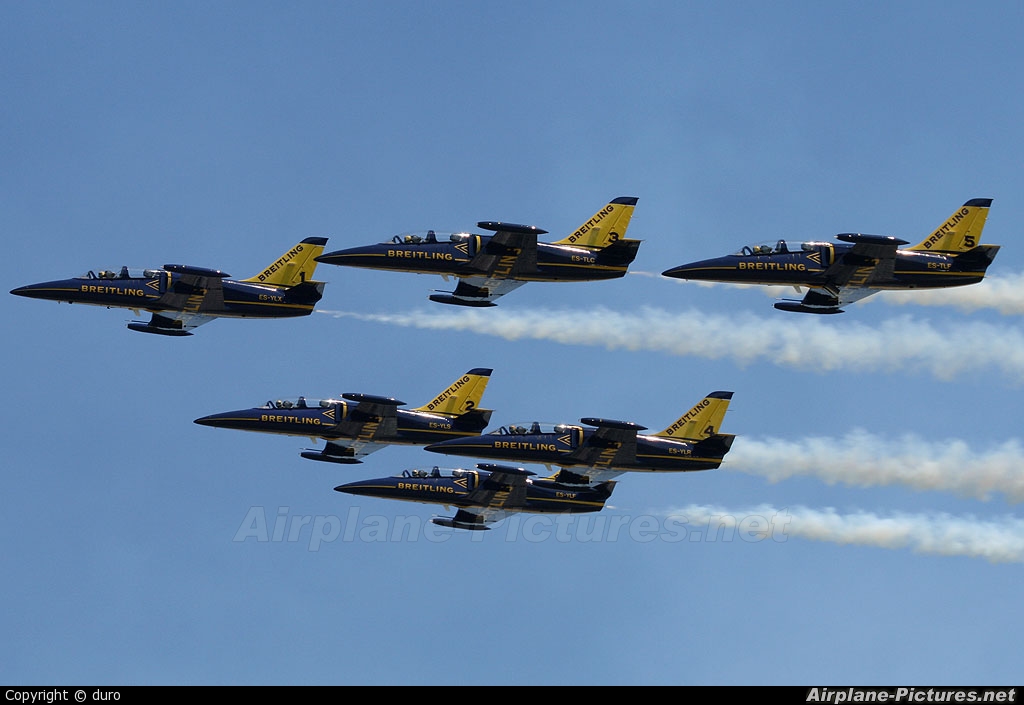 Breitling Jet Team ES-YLF aircraft at Off Airport - Hungary