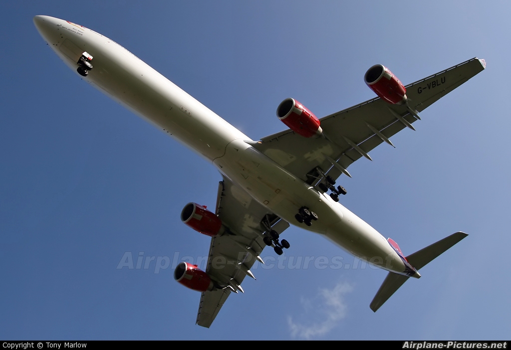 Virgin Atlantic G-VBLU aircraft at London - Heathrow