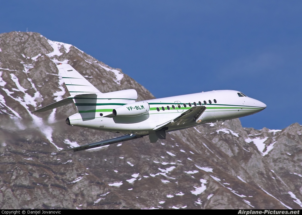 Monarch General Aviation VP-BLM aircraft at Innsbruck