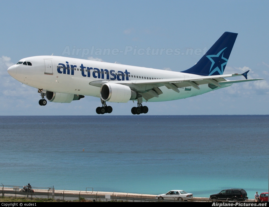 Air Transat C-GPAT aircraft at Sint Maarten - Princess Juliana Intl
