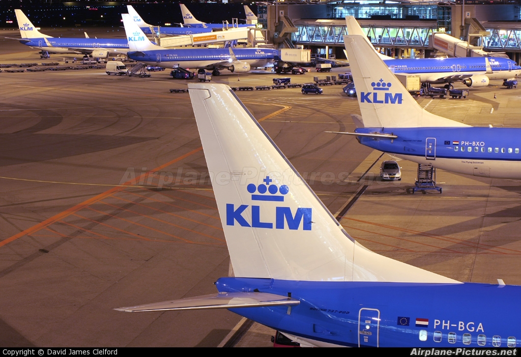 KLM PH-BGA aircraft at Amsterdam - Schiphol