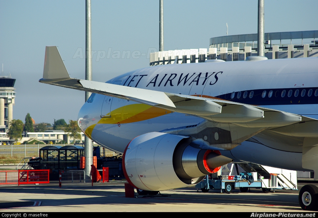 Jet Airways VT-JWQ aircraft at Toulouse - Blagnac