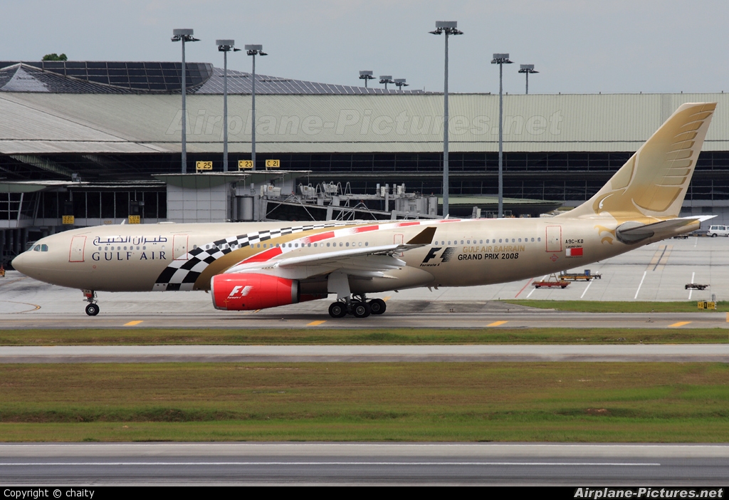 Gulf Air A9C-KB aircraft at Kuala Lumpur Intl