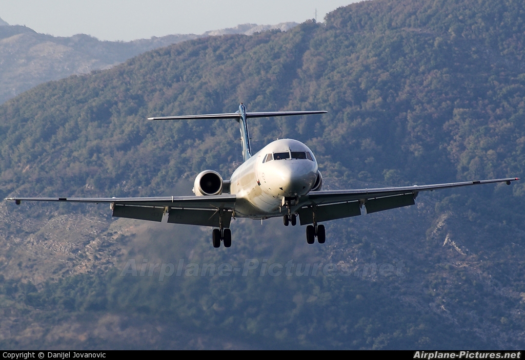 Montenegro Airlines YU-AOT aircraft at Tivat