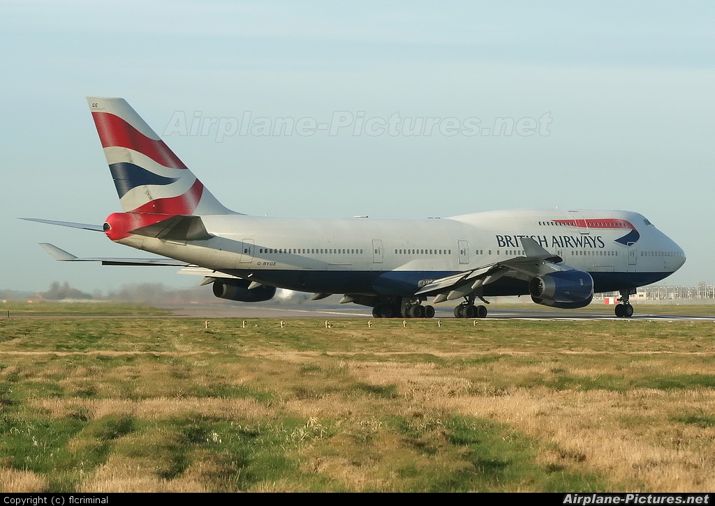 British Airways G-BYGE aircraft at London - Heathrow
