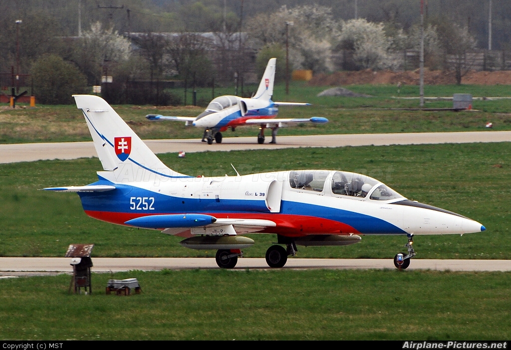 Slovakia -  Air Force 5252 aircraft at Sliač
