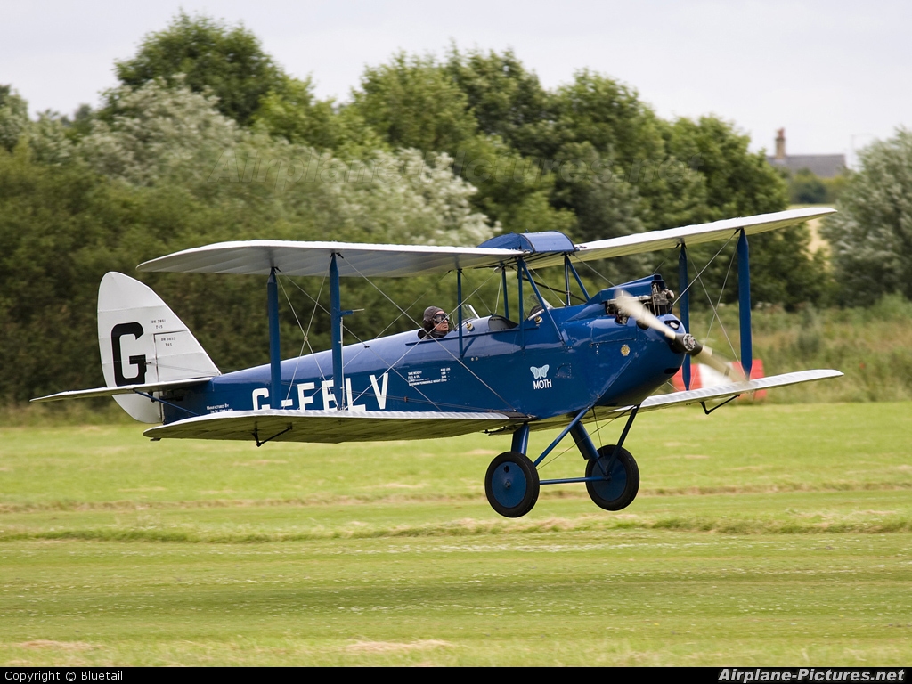 The Shuttleworth Collection G-EBLV aircraft at Old Warden