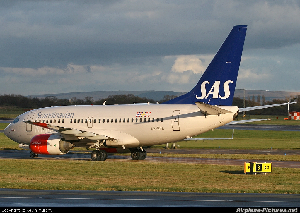 SAS - Scandinavian Airlines LN-RPA aircraft at Manchester