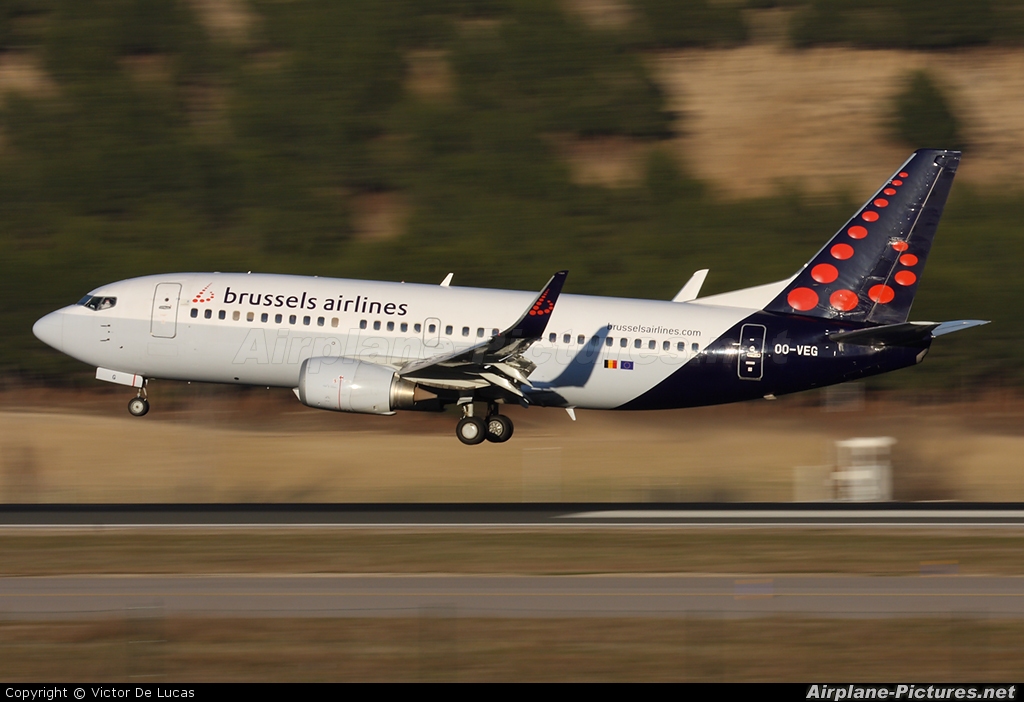 Brussels Airlines OO-VEG aircraft at Madrid - Barajas