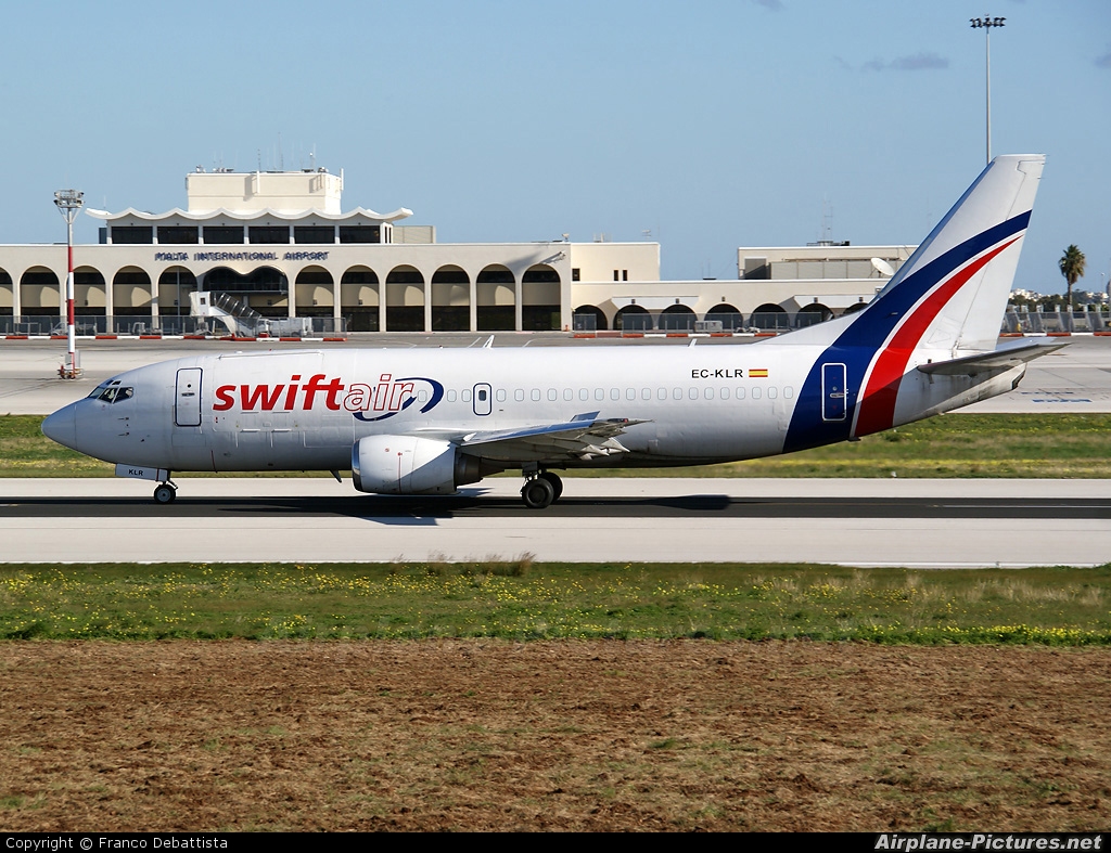 Swiftair EC-KLR aircraft at Malta Intl